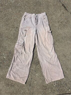 BDG Straight Leg Cargo Pants in Dusty Purple